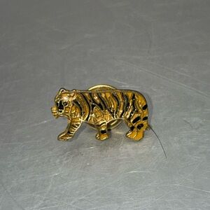 Gold Tiger Enamel Pin